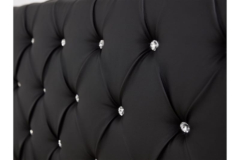 Junkerdal Komplett Sängpaket 160x200 cm i Konstläder med Sänggavel + Bäddmadrass - Ljusgrå - Möbler - Säng - Sängram & sängstomme