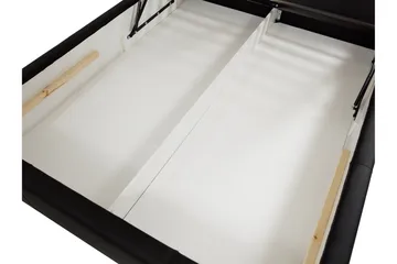 Junkerdal Komplett Sängpaket 180x200 cm med Förvaring och Sänggavel + Bäddmadrass - Ljusgrå - Möbler - Säng - Sängram & sängstomme