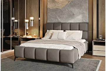 Kamble Sängram med Förvaring 140x200 cm - Beige - Möbler - Säng - Sängram & sängstomme