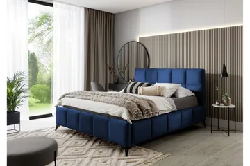 Kamble Sängram med Förvaring 140x200 cm - Blå - Möbler - Säng - Sängram & sängstomme