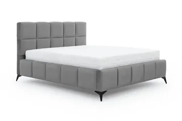 Kamble Sängram med Förvaring 140x200 cm - Grå - Möbler - Säng - Sängram & sängstomme