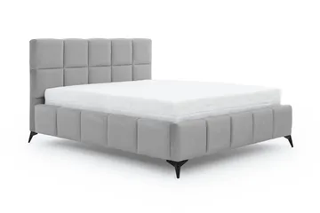 Kamble Sängram med Förvaring 140x200 cm - Ljusgrå - Möbler - Säng - Sängram & sängstomme