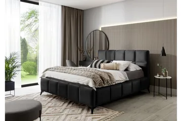 Kamble Sängram med Förvaring 140x200 cm - Mörkgrå - Möbler - Säng - Sängram & sängstomme