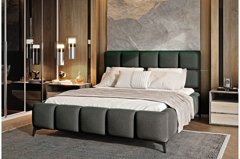 Kamble Sängram med Förvaring 160x200 cm - Mörkgrå - Möbler - Säng - Sängram & sängstomme