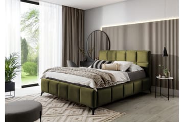 Kamble Sängram med Förvaring 160x200 cm - Olivgrön - Möbler - Säng - Sängram & sängstomme
