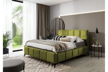 Kamble Sängram med Förvaring 160x200 cm - Olivgrön - Möbler - Säng - Sängram & sängstomme
