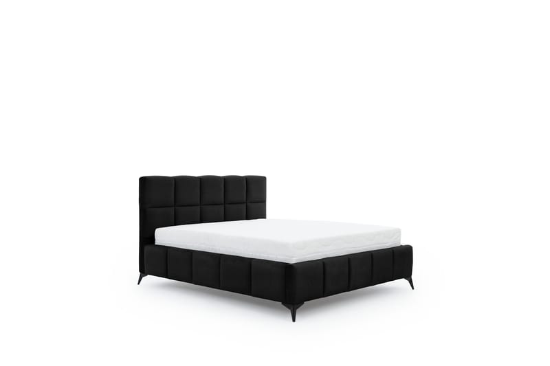 Kamble Sängram med Förvaring 160x200 cm - Svart - Möbler - Säng - Sängram & sängstomme