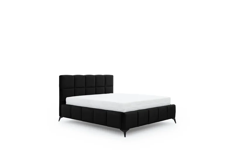 Kamble Sängram med Förvaring 160x200 cm - Svart - Möbler - Säng - Sängram & sängstomme