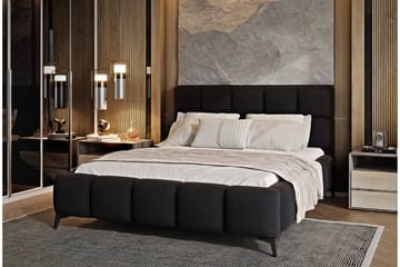 Kamble Sängram med Förvaring 160x200 cm - Svart - Möbler - Säng - Sängram & sängstomme