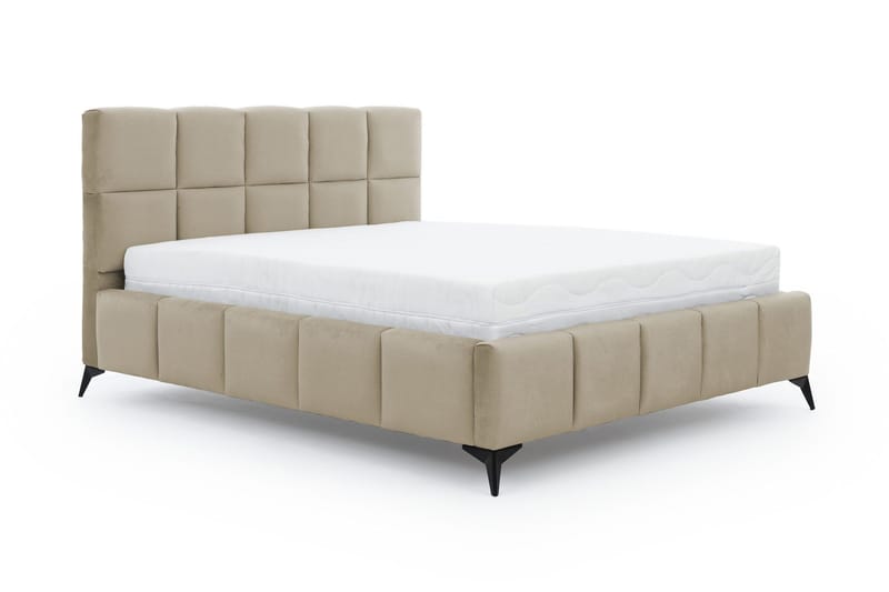 Kamble Sängram med Förvaring 180x200 cm - Beige - Möbler - Säng - Sängram & sängstomme
