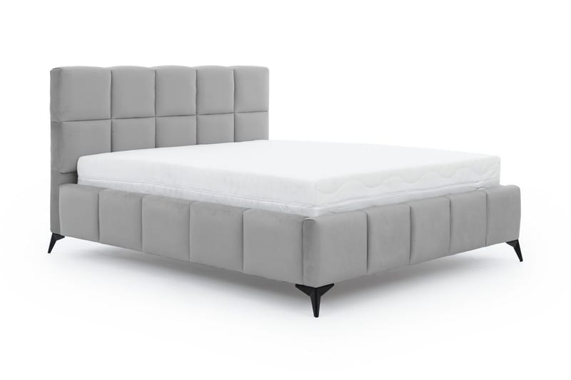 Kamble Sängram med Förvaring 180x200 cm - Ljusgrå - Möbler - Säng - Sängram & sängstomme