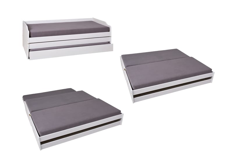 Kaulana Sängram 90x200 cm - Vit - Möbler - Säng - Sängram & sängstomme