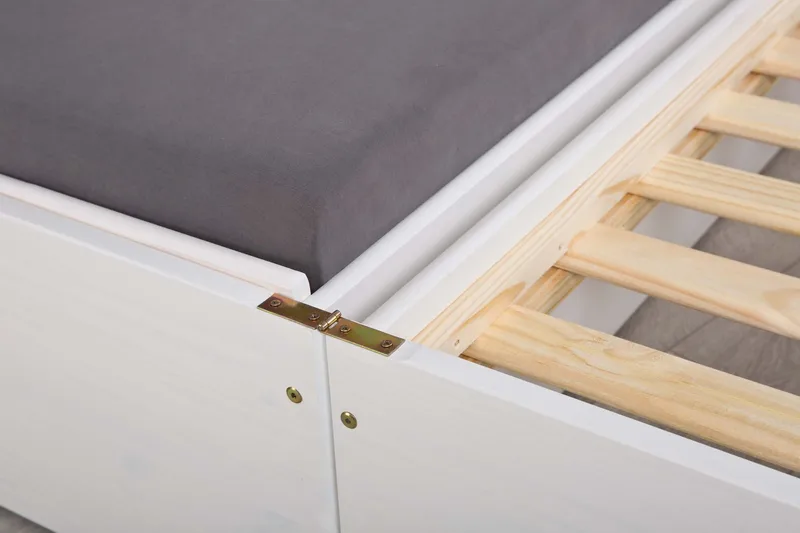 Kaulana Sängram 90x200 cm - Vit - Möbler - Säng - Sängram & sängstomme