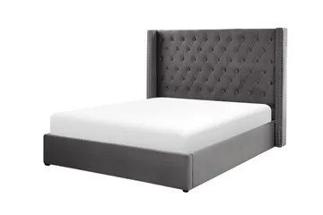 Kymmen Dubbelsäng 160x200 cm - Grå - Möbler - Säng - Sängram & sängstomme