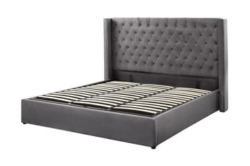 Kymmen Dubbelsäng 180x200 cm - Grå - Möbler - Säng - Sängram & sängstomme