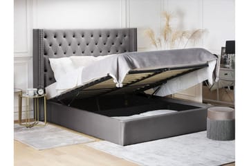 Kymmen Dubbelsäng 180x200 cm - Grå - Möbler - Säng - Sängram & sängstomme