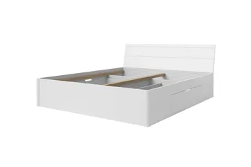 Lecia Kontinentalsäng 180x205 cm - Vit - Möbler - Säng - Sängram & sängstomme