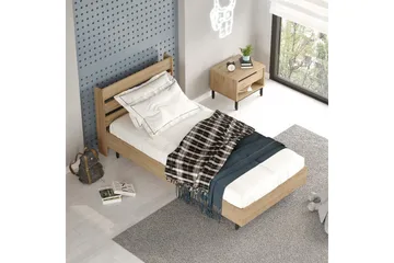 Liyakat Sängram 90x200 cm - Valnöt - Möbler - Säng - Sängram & sängstomme