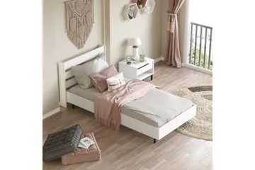 Liyakat Sängram 90x200 cm - Vit - Möbler - Säng - Sängram & sängstomme