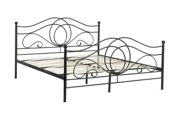 Lyra Dubbelsäng 180|200 cm - Svart - Möbler - Säng - Sängram & sängstomme