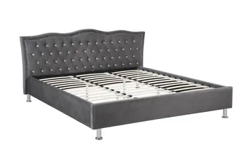 Metz Dubbelsäng 180 200 cm Grå - Grå - Möbler - Säng - Sängram & sängstomme