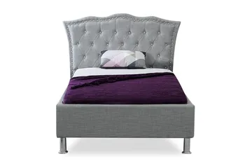 Metz Dubbelsäng 90 200 cm - Grå - Möbler - Säng - Sängram & sängstomme