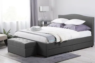 Montpellier Dubbelsäng 160 | 200 cm - Grå - Möbler - Säng - Sängram & sängstomme