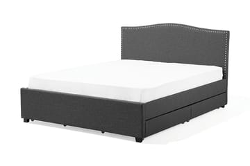 Montpellier Dubbelsäng 160 | 200 cm - Grå - Möbler - Säng - Sängram & sängstomme