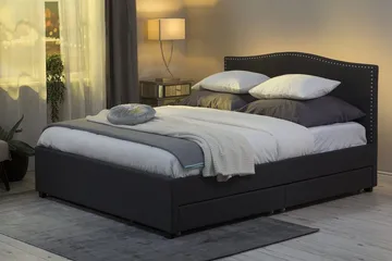 Montpellier Dubbelsäng 160 | 200 cm - Grå - Möbler - Säng - Sängram & sängstomme