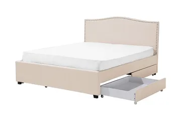 Montpellier Dubbelsäng 160|200 cm - Beige - Möbler - Säng - Sängram & sängstomme