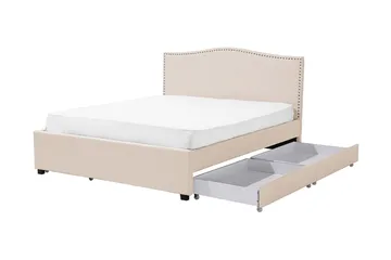 Montpellier Dubbelsäng 160|200 cm - Beige - Möbler - Säng - Sängram & sängstomme