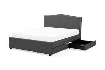 Montpellier Dubbelsäng 160|200 cm - Grå - Möbler - Säng - Sängram & sängstomme