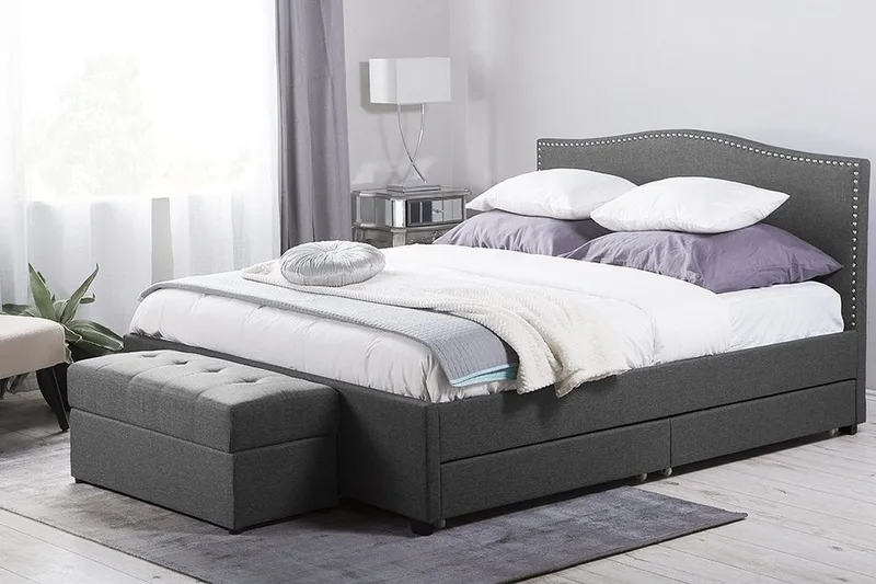 Montpellier Dubbelsäng 160|200 cm - Grå - Möbler - Säng - Sängram & sängstomme
