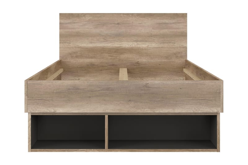 Movico Sängram 120x200 cm, Ek/Brun