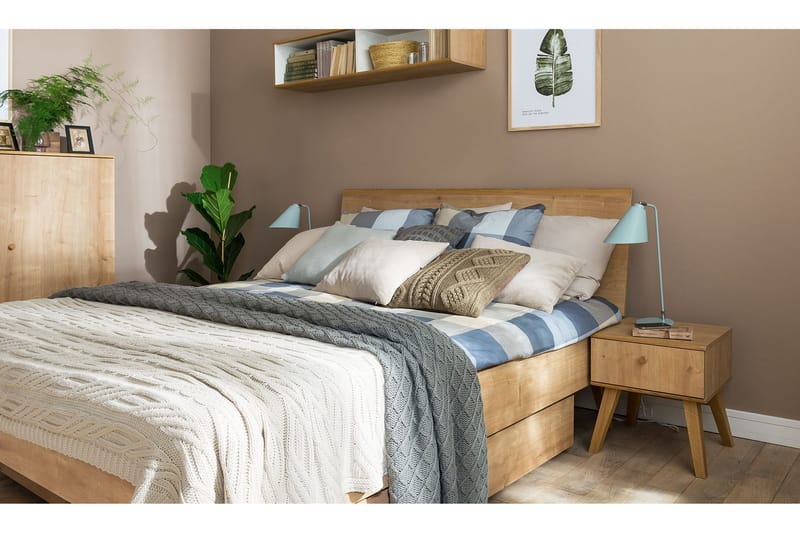 Nature Sängram 180x200 cm Trä/Natur - VOX - Möbler - Säng - Sängram & sängstomme