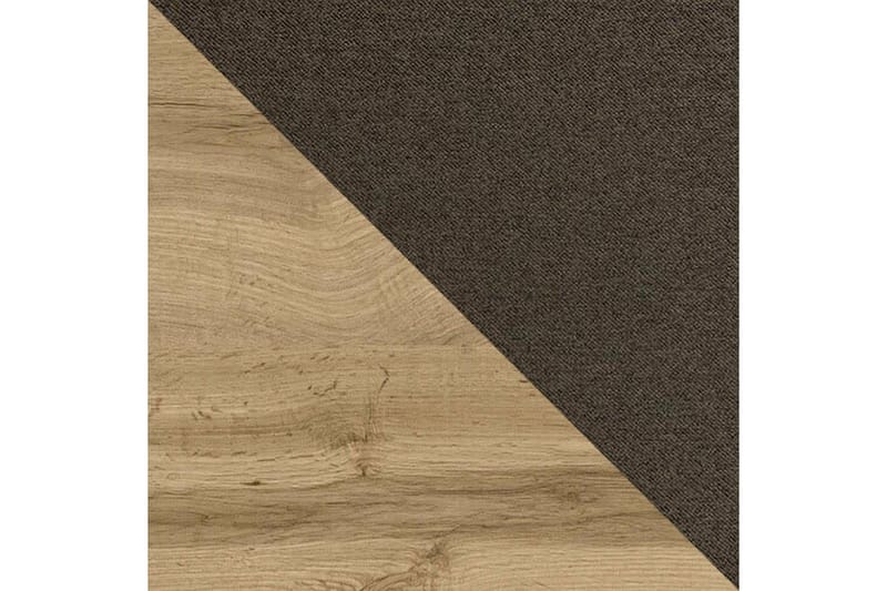 Oberting Sängram med Förvaring 140x200 cm i Tyg med Fasthetsgrad Medium - Brun - Möbler - Säng - Sängram & sängstomme