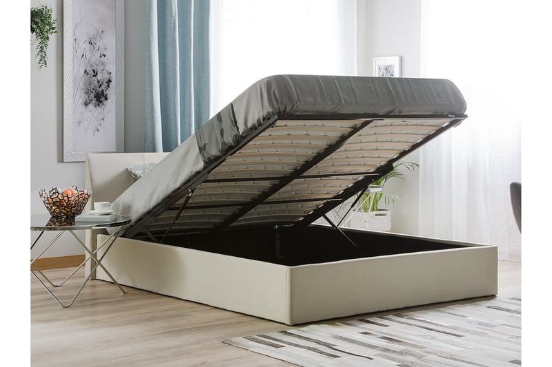 Orbey Sängram 160x200 cm - Beige - Möbler - Säng - Sängram & sängstomme