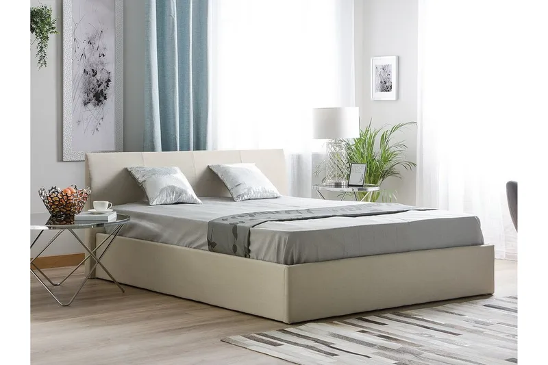 Orbey Sängram 160x200 cm - Beige - Möbler - Säng - Sängram & sängstomme