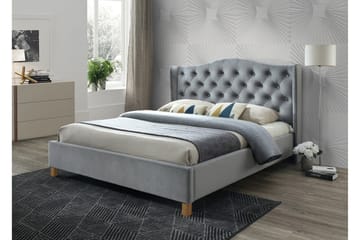 Paonia Sängram 160x200 cm  Grå/Trä/Natur  Grå/Trä/Natur - Grå/Trä/Natur - Möbler - Säng - Sängram & sängstomme