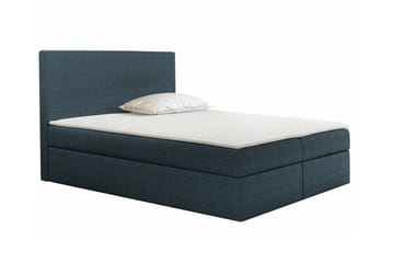 Pries Komplett Sängpaket med Förvaring 180x200 cm i Tyg med Sänggavel + Bäddmadrass - Petrolblå - Möbler - Säng - Sängram & sängstomme