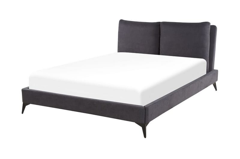 Ramsäng Bellamina 140x200 cm - Sammet/Mörkgrå - Möbler - Säng - Sängram & sängstomme