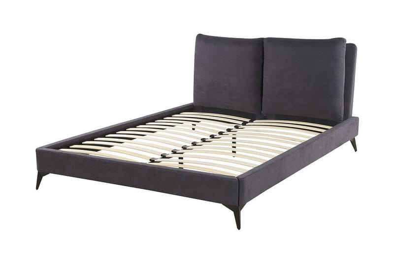 Ramsäng Bellamina 140x200 cm - Sammet/Mörkgrå - Möbler - Säng - Sängram & sängstomme