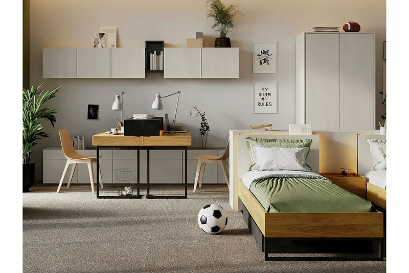 Rathmore Sängram 120x200 cm - Mörkgrå - Möbler - Säng - Sängram & sängstomme