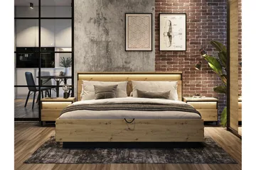 Rathmore Sängram 160x200 cm Black - Möbler - Säng - Sängram & sängstomme