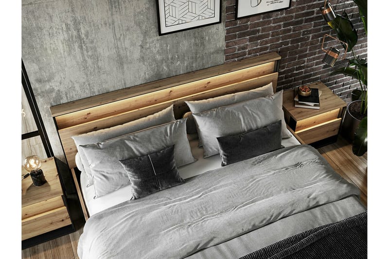 Rathmore Sängram 160x200 cm NO_BRAND Black - Möbler - Säng - Sängram & sängstomme
