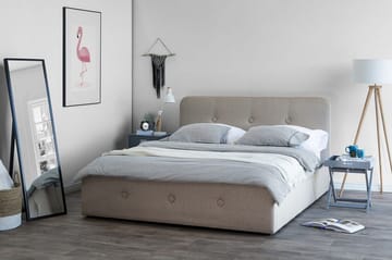 Rennes Dubbelsäng 180|200 cm - Beige - Möbler - Säng - Sängram & sängstomme