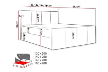 Ripon Sängram 120x200 cm - Möbler - Säng - Sängram & sängstomme