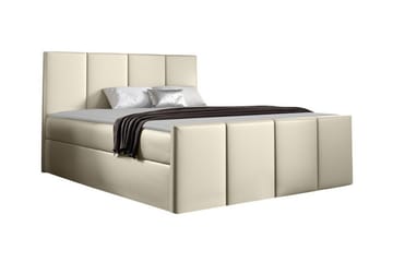 Ripon Sängram med Förvaring 140x200 cm i Konstläder med Fasthetsgrad Medium - Beige - Möbler - Säng - Sängram & sängstomme