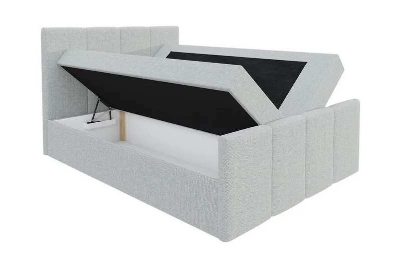 Ripon Sängram med Förvaring 140x200 cm i Konstläder med Fasthetsgrad Medium - Röd - Möbler - Säng - Sängram & sängstomme