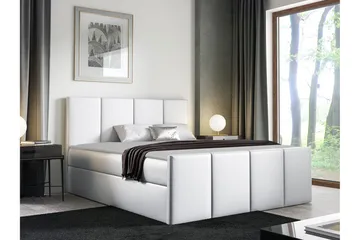 Ripon Sängram med Förvaring 140x200 cm i Konstläder med Fasthetsgrad Medium - Vit - Möbler - Säng - Sängram & sängstomme
